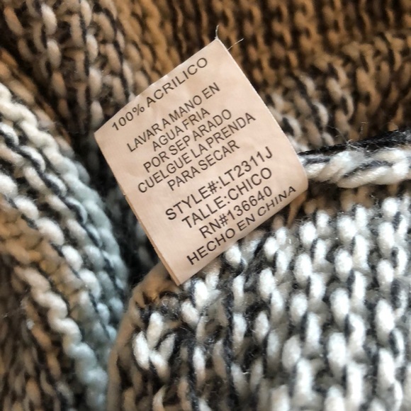 L’ATISTE Zipper Detail Chunky Knit Sweater Small - Picture 8 of 8